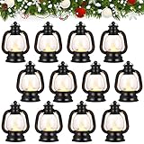 12 Pcs Mini Christmas Lantern Decorative with