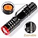 Black Light 365Nm UV Flashlight Blacklight Mini Handheld UV Led Flashlight Adjust Focus Perfect for Counterfeit Detection Document Verification Jade Inspection (AA Battery)
