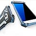 Galaxy S7 Edge Case, Lwang Aluminum Metal Shock Proof Frame Bumper Double Color Oxidation Aluminum Metal Case Cover for Samsung Galaxy S7 Edge (r just Blue)…