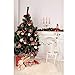 Partyprops Christmas Felt Ball Garland | 100% Wool Felt Ball Garland | Christmas Pom Pom Garland | Christmas Decoration | Holiday Decor | 25mm, 30 Balls, NO DIY Required