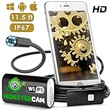 Endoscope - Inspection Camera - Endoscope camera- Snake Camera Iphone 6 7 8 X Android IOS - USB Borescope Endoscope - Wireless Waterproof Home Automotive Vehicle Welding Digital LED WiFi Endoscope HD