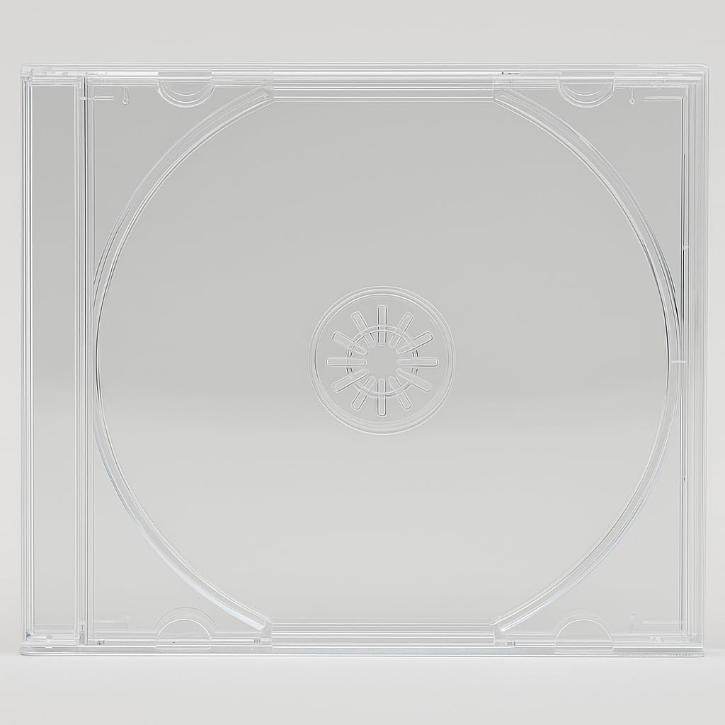 5 x Dragon Trading CD DVD Disc Single Clear CD Jewel Cases with Clear Tray Professional Quality