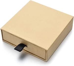EyeMsea Caja de papel Kraft con cajones cuadrados, caja de ...