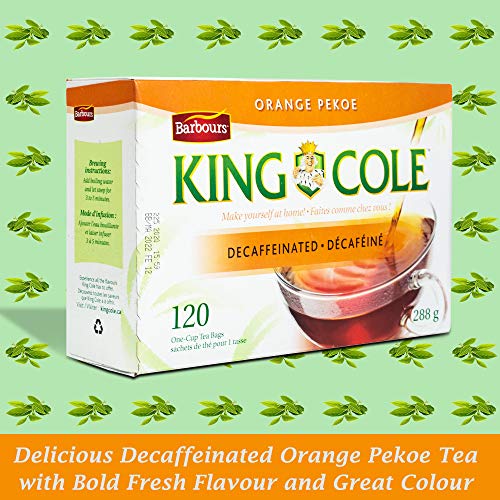 King Cole Orange Pekoe Tea Bags Decaffeinated (120 Count), Premium