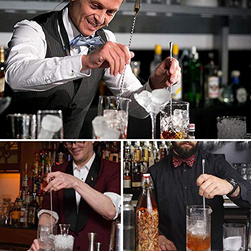 Cocktail-Stößel, Obststampfer, 20,3 cm, Edelstahl, Cocktail-Stößel, Jigger für Barkeeper, Muddle & Mixen hausgemachte… – Bild 5