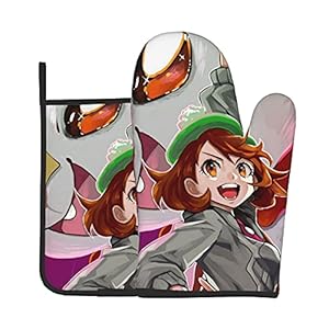 Xiaoxian Pokemon 121 Hittebestendige keukenovenhandschoenen, ovenhandschoenen en potdekselhandschoenen, veilig om te…