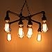 Electro bp; Vintage Style Metal Art Chandelier Max 480W with 8 Lights Painted Finish