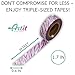 ARTIT Washi Tape Set 16 Extra Long (33 Foot) Decorative Rolls Craft Duct Masking Tapes Scrapbooking DIY Gift-Wrapping Glitter Patterned Solid Ultra Sticky Adhesive Includes 4 Bonus Sticker Pages
