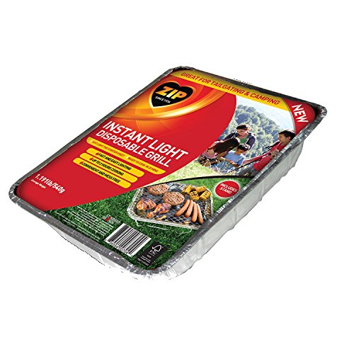 Zip Instant Light Disposable 500Gram Charcoal Briquette BBQ Grill/Tray