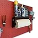 Pegboard Paper Towel Holder with Shelf, Peg Board Accessory Kit with Heavy Duty Peg Hooks, Black Pegboard Accessories Tool Holder Organizer