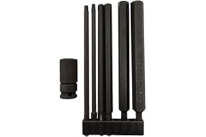 Rack-A-Tiers Allen Head Driver Bit Kit with Holder, Allen Bits for Lug Termination, Installations, & Electrical Work, Electri