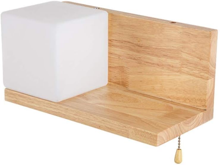 Aplique De Madera Aplique Moderno Aplique LED Decorativo E27: Amazon.es