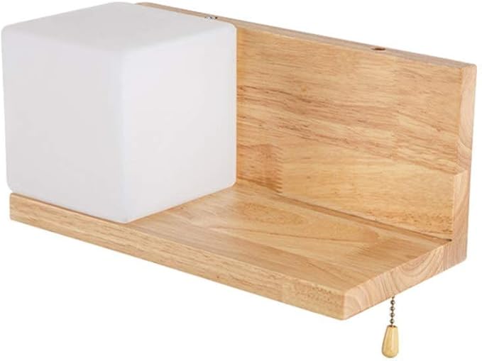 Aplique De Madera Aplique Moderno Aplique LED Decorativo E27: Amazon.es