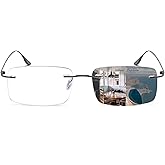 K.LAVER Photochromic Bifocal Reading Glasses Anti-blue Light Glasses Rimless Transition Sunglasses Women Men Sun Readers