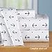 Collections Etc Nautical Beachhouse Ocean Inspired Navy Blue Anchor Complete Bed Sheet Set with Fitted Sheet, Flat Sheet and Pillow Cases, Navy, Twin