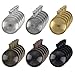 eBoot 30 Pieces 6 Colors Pendant Trays Round Bezel with 30 Pieces Glass Round Clear Dome Tiles, 60 Pieces Totally
