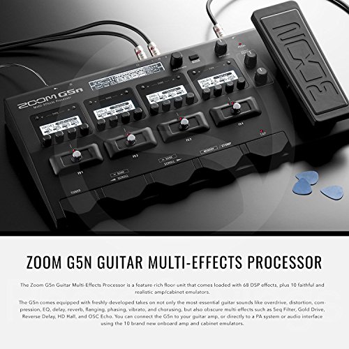 image for Photo Savings Zoom G5n Multi-Effects Processor for Guitarists with Clo