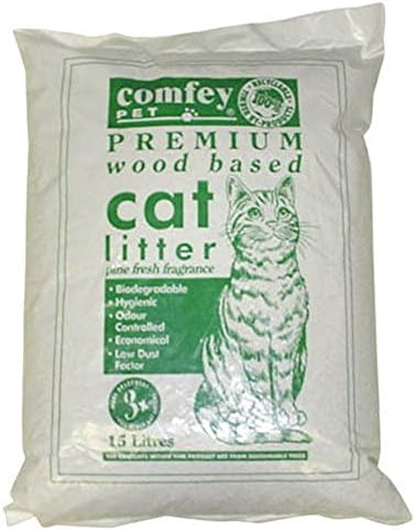 H Eggleston Comfey Woodbase Cat Litter (15 Liters) (15 Liters) (Multicolored)