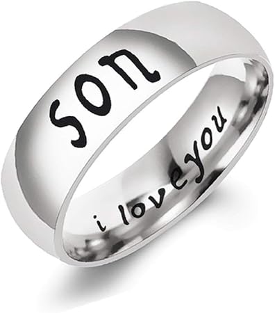 Amazon Com Antybaby Finger Rings For Mother Engraved Rings Love