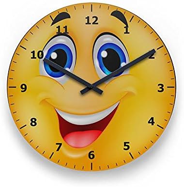 Round Wall Clock Smiley