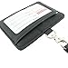 Cmxsevenday A7929 2-Sided PU Leather ID Card Holder with 1 ID Window and 1 Card Slot, Horizontal Style - Black