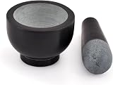 Kaizen Casa Black Granite Mortar and Pestle Set 9.52cm Dia 6.98cm High view 2