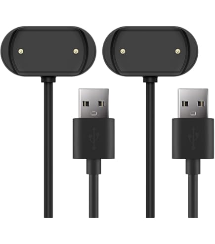 Kissmart Charger Cable for Amazfit Bip 5, Bip 3, Bip U, T-Rex Pro, GTS 4 Mini, GTS 2, GTS 2 Mini, GTS 2e, GTR 2, GTR 2e, GTR Mini, Active, USB