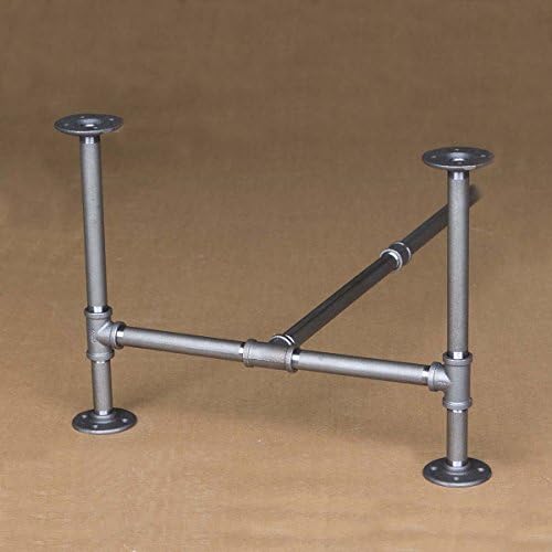 H16", Rusty Design, BKH2316C38 Pipe Legs KIT with Cross Bar for Coffee Table, H shape, L38" x W23" x H16", Pack Suitable for 1 Table