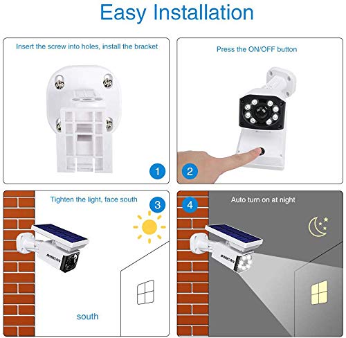 image for BOSICAN Solar Motion Sensor Lights Outdoor, 8-Watt(110W Equ.) 800-Lume