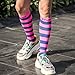 Compression Socks Fashion Stocking Team Soccer Socks For Women,Men,Golf, Running, Hiking