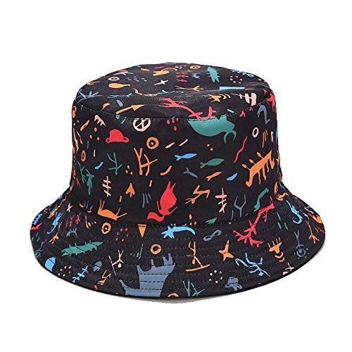 AGAGRG Meer Kreaturen Muster Unisex Faltbare Reversible Angelmütze atmungsaktiv Sunhat Bob Basin Caps weich 100…
