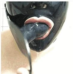 AiCc stylists Latex Mask Rubber Hood with Removable
