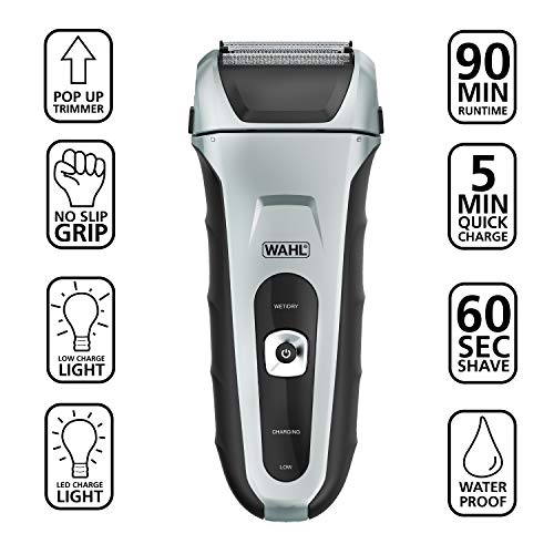 Wahl Speed Shave, Rechargeable Lithium Ion Wet/Dry Waterproof Facial