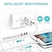 iPhone Charger,Canyso 2.4A 12W Dual Port USB Portable Travel Wall Charger with 5FT [2-PACK] Apple Lightning Cable Charging Cord for iPhone X / 8 / 7 / 6 / 6S / 6S Plus / 5S / 5C / 5 / iPad & more