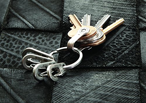 True Utility Key Ring System with 5 Key Shackle