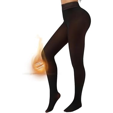 New Compression Band & One Seam Option, Plus-Size Warm Bare-Leg