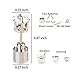 Glowing Diamond Stainless Steel LED Earrings For Party Club Disco Rave Bright Stylish Fashion(1 Pair) -Kailian-Colorful Light