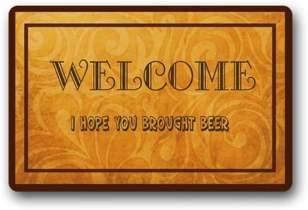Homie Design Fashion/Outdoor Washable Doormat Yoga Ymbol Namaste The Dark Custom Door Mat/Gate Pad Indoor/Outdoors 15.7x23.6 inches