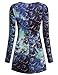 BEPEI Tunic Tops for Leggings for Women, Long Sleeves Loose Fitting Knits Blue L