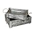 MyGift Decorative Whitewashed Gray Nesting Storage Crates with Twisted Rope Handles, Set of 2