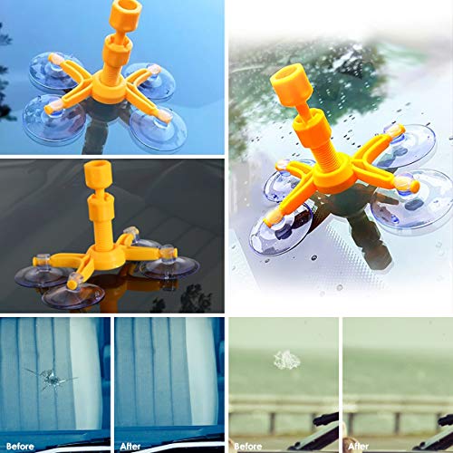Tabpole Car Windshield Crack Repair Kit Quick Convenient Repair Tool for Windshield Crack Chip Scratch