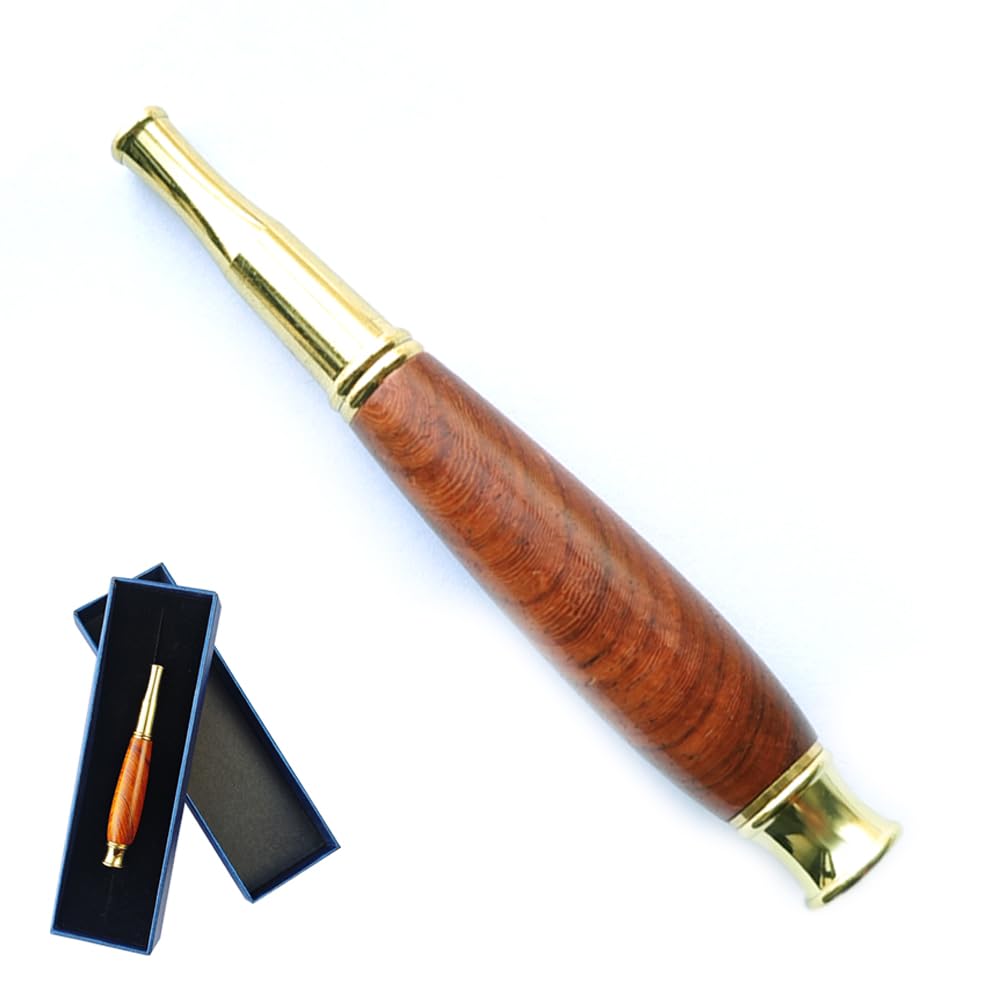 3.7 inches, Big Belly Rosewood Cigarette Holder, Portable And Detachable, A Beautiful Gift for Holidays And Weddings