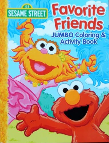 2013 Sesame Street "Favorite Friends" Elmo JUMBO Coloring & activity Book for Kids - 96 Pages