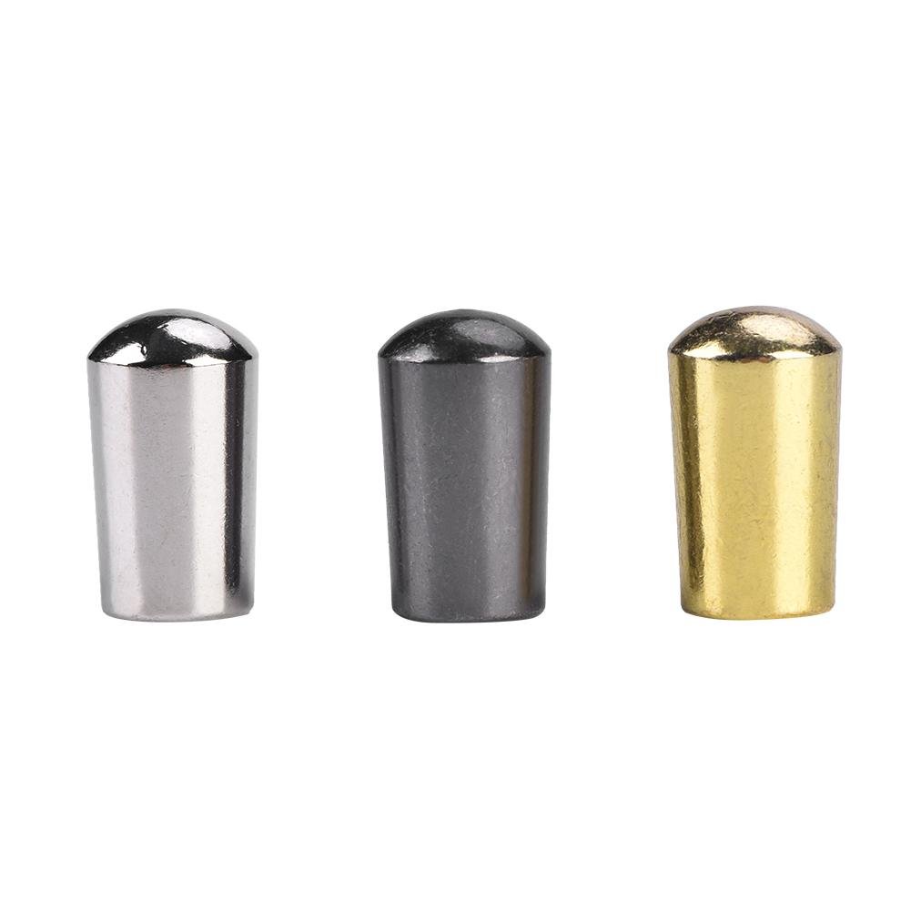3Pcs Tip for Guitar Switch, 3-way Toggle Switch Knob Copper Tip for LP EPI Electric Guitar(3.5mm,Silver + Black + Gold)