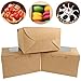 YD YD XINHUA Brown Bakery Boxes Small Cake Box 4x4x2.5 | 50 Pack Pastry Box Dessert Boxes with Window Cookies Boxes Brown Kraft Paper Boxes for Mini Cake, Cupcake, Cookies, Dessert, Donuts, Pastry