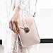 YaJaMa Women Leather Mini Handbags Crossbody Single Shoulder Bag Cellphone Pack Coins Purse Pouch(Beige)