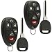Car Key Fob Keyless Entry Remote with Ignition Key fits Chevy, Cadillac, GMC (OUC60270, OUC60221), Set of 2 primary