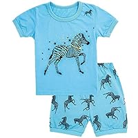 WWEXU Girls Pajamas Baby Girls Pyjamas 12M-12 Years PJS 100% Cotton Kids Loungewear Children Pajamas Pyjamas for Girls