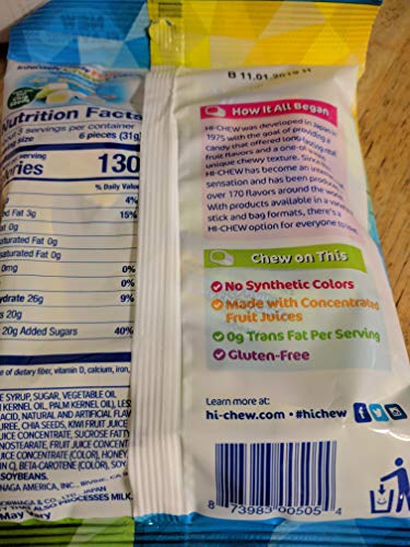 Morinaga Hi Chew Candy, Tropical Mix, 3.53 Ounce (Pack of 6)