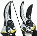 Bastex Professional Bypass Pruning Shears Heavy Duty Garden Pruner for Trees,Shrubs,Hedges and Roses with Cushioned Handles and Safety Lock